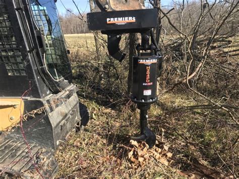 premier stump drill for skid steer|stump planer auger for sale.